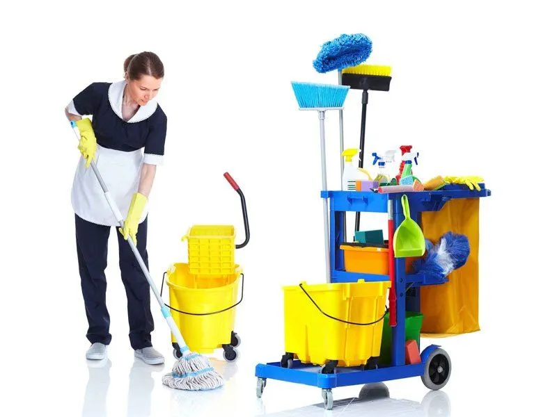 Equipe de Limpeza em Ação